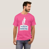 Achter elk groot kind staat een geweldige vader t-shirt (Voorkant volledig)
