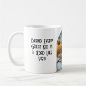 Achter elk groot kind zit een vader zoals jij koffiemok (Links)