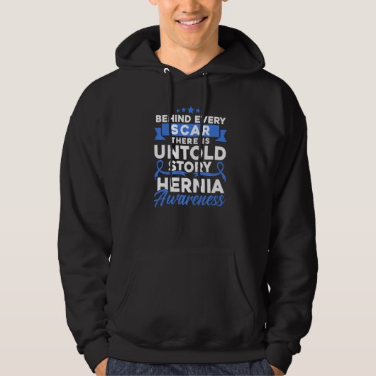 Achter elk litteken Hernia bewustzijn  1 Hoodie (Voorkant)