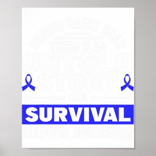 Achter elk litteken Untold Story Support Alopecia  Poster
