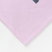 Achter elk Man, aangepaste kleur en naam Fleece Deken (Hoek)