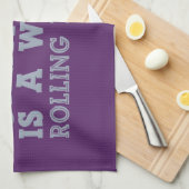 Achter elk Man keukenhanddoek (Quarter Fold)