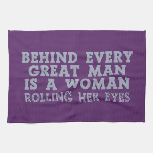 Achter elk Man keukenhanddoek (Horizontaal)