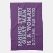 Achter elk Man keukenhanddoek (Verticaal)