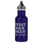 Achter Elk Man - kies kleur Waterfles (Rechts)