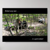 Achter elk Man zit een goede vrouw Poster (Voorkant)