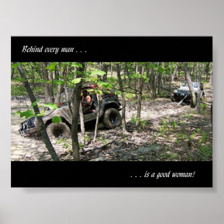 Achter elk Man zit een goede vrouw Poster