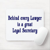 Achter elke advocaat Mousepad Muismat (Met muis)