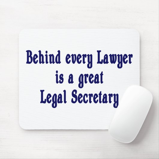 Achter elke advocaat Mousepad Muismat (Met muis)