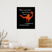 Achter elke Basketball Player-mam die dacht Poster (Keuken)