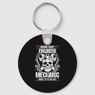 Achter elke engineer - Mechanisch Sleutelhanger