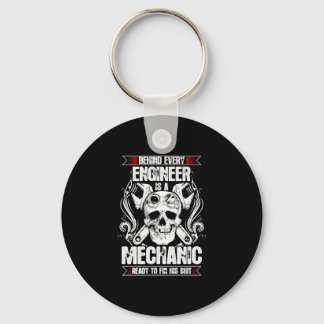 Achter elke engineer - Mechanisch Sleutelhanger