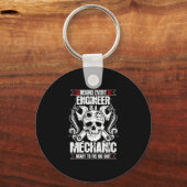 Achter elke engineer - Mechanisch Sleutelhanger (Voorkant)