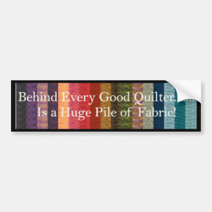 Achter elke goede quilter bumpersticker