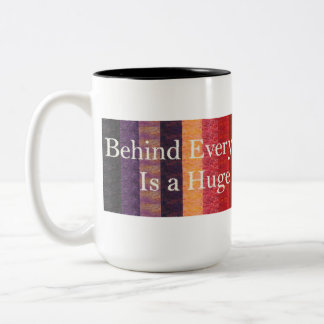 Achter elke goede quilter tweekleurige koffiemok