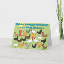 Achter Elke Goede Vrouw - Wenskaart Kaart