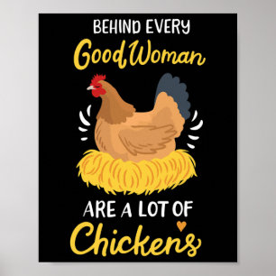 Achter elke goede vrouw zijn een heleboel grappige poster