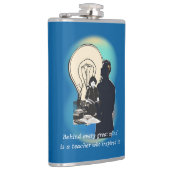 Achter elke grote geest zit een leraar die inspire heupfles (Rechts)