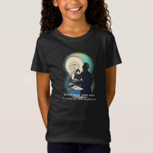 Achter elke grote geest zit een leraar die inspire t-shirt