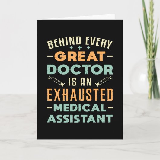 Achter elke grote medisch assistent-arts kaart (Voorkant)