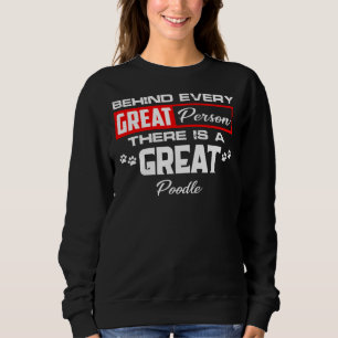 Achter elke grote persoon zit een grote poedel trui