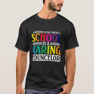 Achter elke grote school zit een raadgever t-shirt