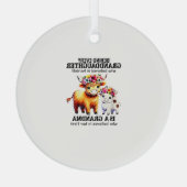 Achter elke kleindochter die in zichzelf gelooft glas ornament (Achterkant)