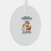 Achter elke kleindochter die in zichzelf gelooft glas ornament (Voorkant Rechts)