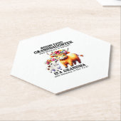 Achter elke kleindochter die in zichzelf gelooft kartonnen onderzetters (Schuin)