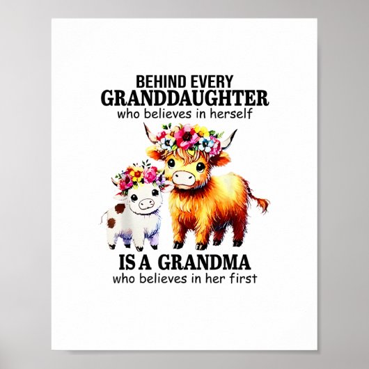 Achter elke kleindochter die in zichzelf gelooft poster (Voorkant)