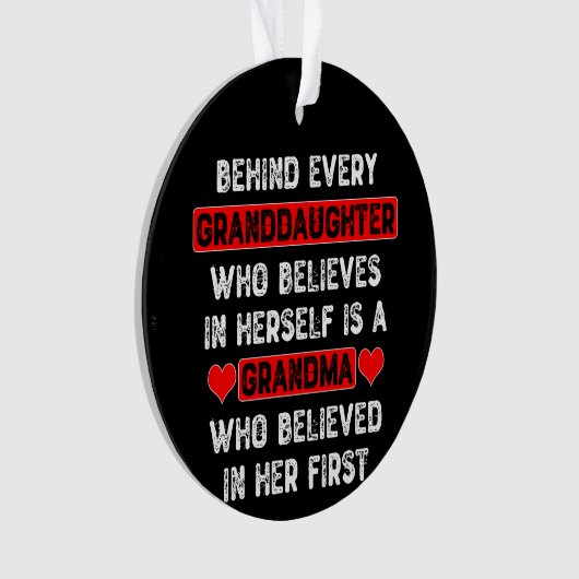 Achter elke kleindochter ornament (voorkant)