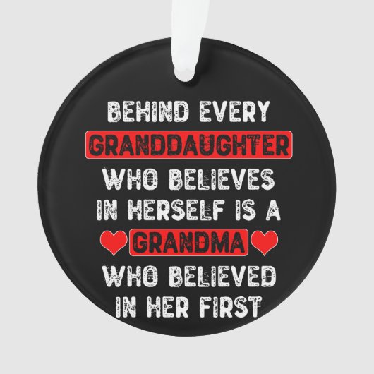 Achter elke kleindochter ornament (voorkant)