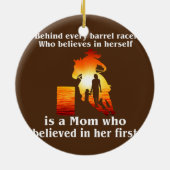 Achter elke racer die in zichzelf gelooft keramisch ornament (Achterkant)