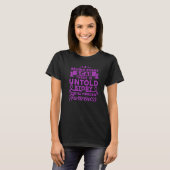 Achter elke scar cystic fibrosis Awareness T-shirt (Voorkant volledig)