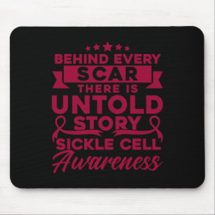 Achter elke scar Sickle Cell Awareness Muismat