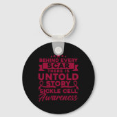 Achter elke scar Sickle Cell Awareness Sleutelhanger (Voorkant)