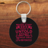 Achter elke scar Sickle Cell Awareness Sleutelhanger (Voorkant)