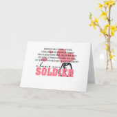 Achter elke Soldaat Kaart (Gele Bloem)