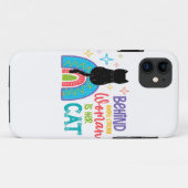 Achter elke sterke vrouw zit haar kat Case-Mate iPhone case (Achterkant (horizontaal))