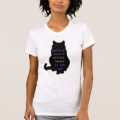 Achter elke sterke vrouw zit haar kat t-shirt (Voorkant)
