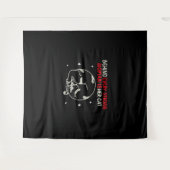 Achter elke sterke vrouw zit haar kat wandkleed (Voorkant (horizontaal))