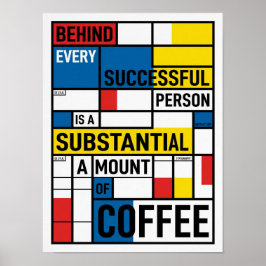 achter elke succesvolle persoon poster