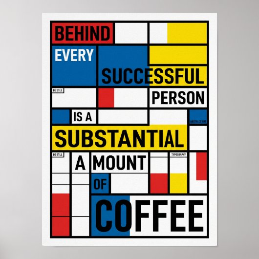 achter elke succesvolle persoon poster (Voorkant)