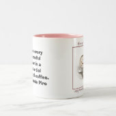 Achter elke succesvolle vrouw.. tweekleurige koffiemok (Center)