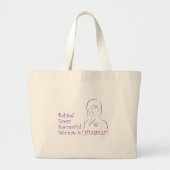 Achter elke succesvolle vrouw zit zichzelf grote tote bag (Voorkant)