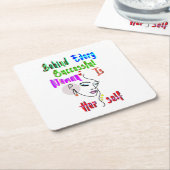 Achter elke succesvolle vrouw zit zichzelf kartonnen onderzetters (Schuin)