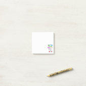 Achter elke succesvolle vrouw zit zichzelf post-it® notes (Op bureau)