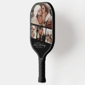 Achter foto strip collage pickleball paddle (Links)