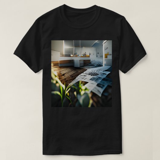 Achter hd van een triplex t-shirt (Design voorkant)