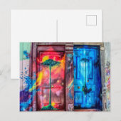 Achter het Briefkaart van Magic Doors (Valparaiso, (Voorkant / Achterkant)